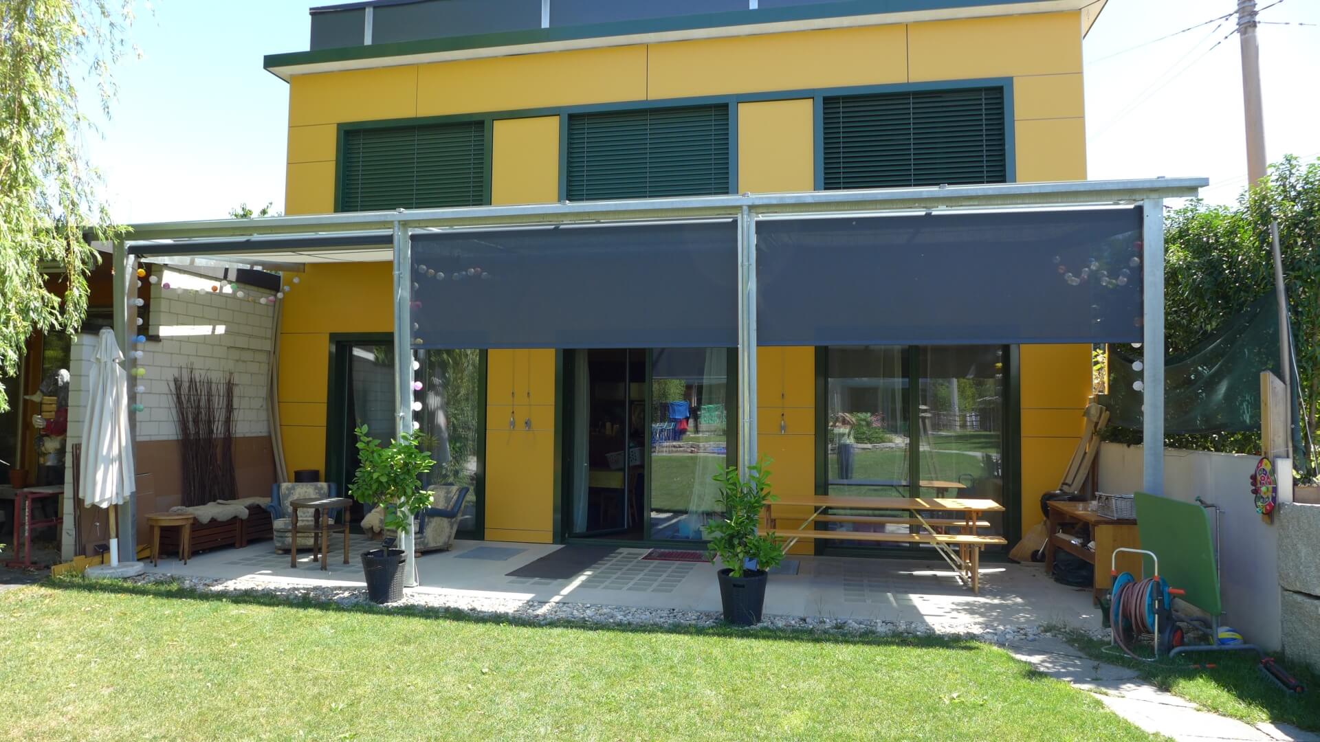 Rollvorhang Terrasse Sonnenschutz/Sichtschutz
